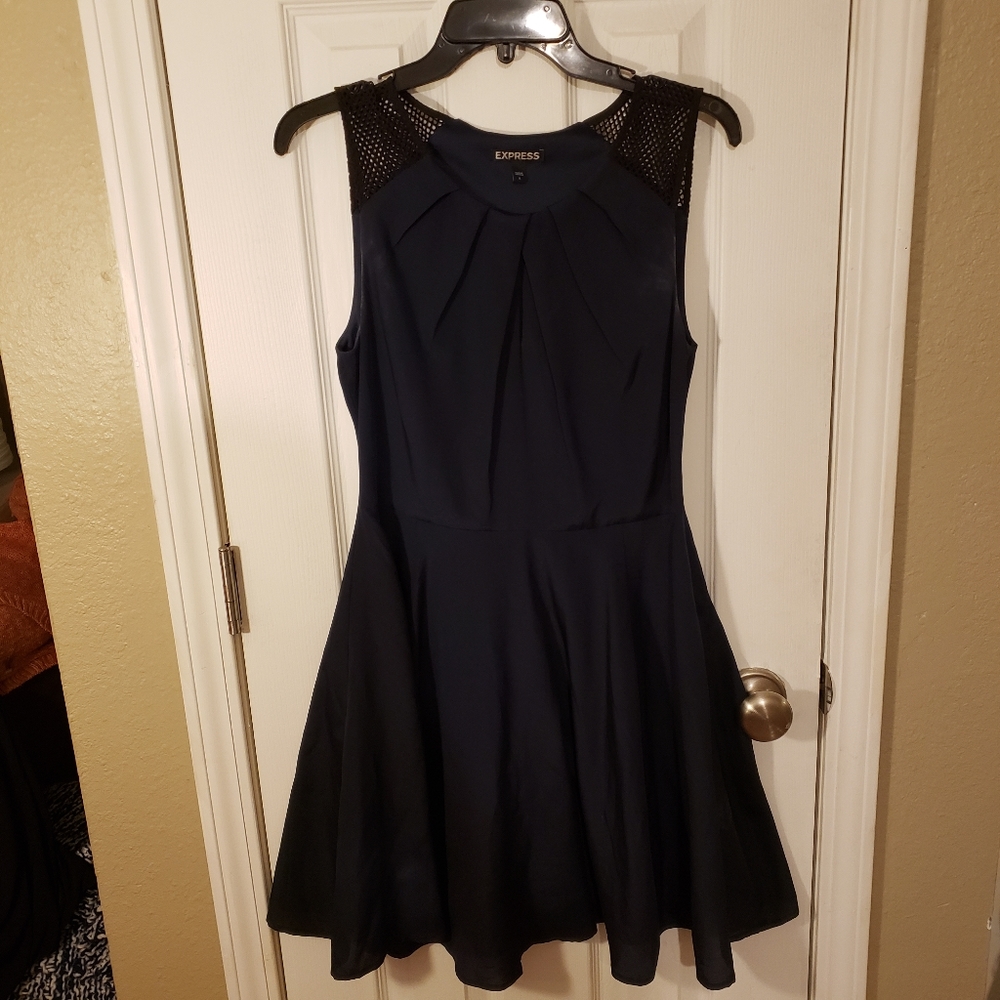 Express Navy Blue Dress